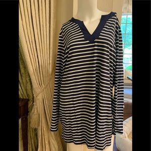 Land End Women’s Striped Beach Cover-up